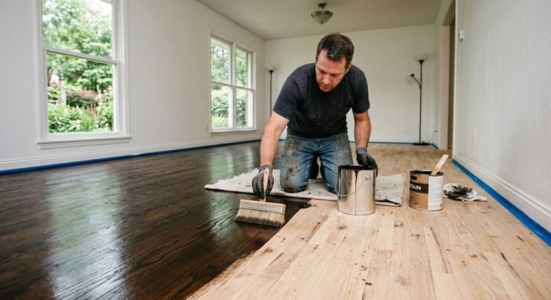 Hardwood Floor Staining in Kansas City, KS