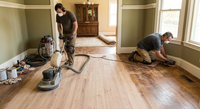 Hickory Floor Refinishing in Overland Park, KS