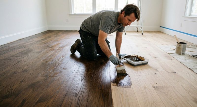 Walnut Floor Refinishing in Overland Park, KS