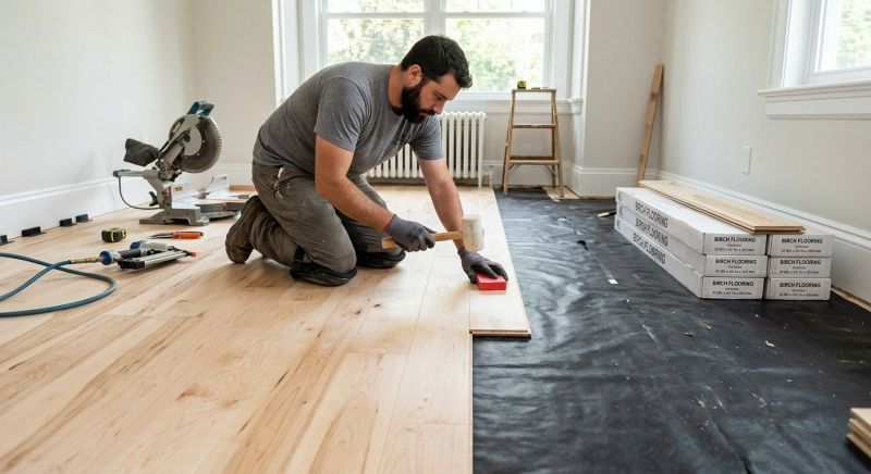 Birch Floor Installation in Phoenix, AZ