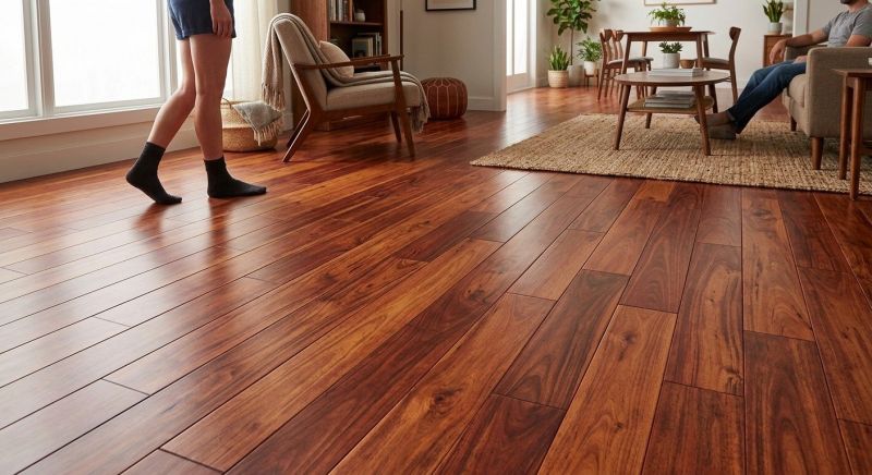 Cherry Floor Installation in Austin, TX