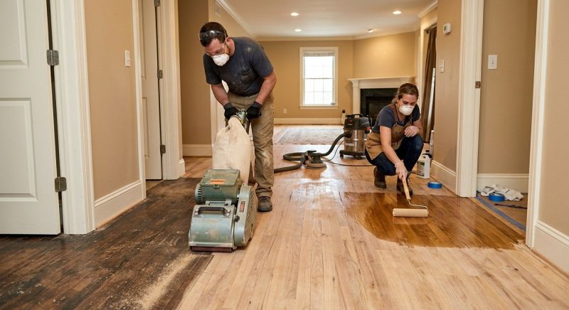 Cherry Floor Refinishing in Overland Park, KS
