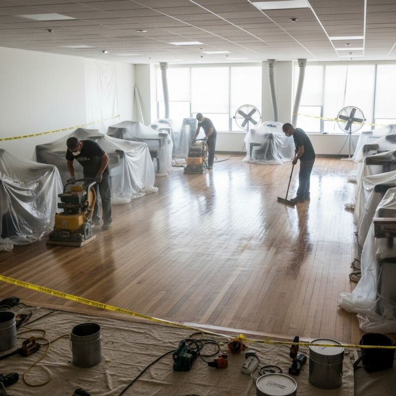 Vinyl Floor Refinishing