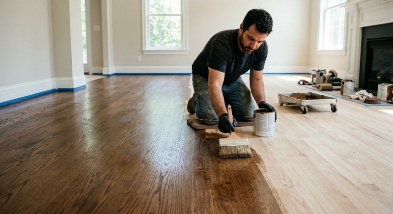 Hardwood Floor Staining in Kansas City, KS