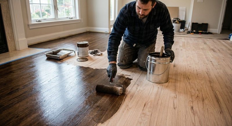 Hardwood Floor Staining in Kansas City, KS