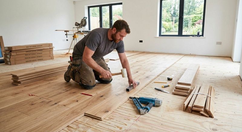 Oak Floor Installation in Manassas, VA