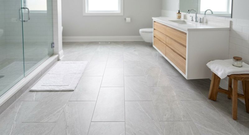 Restroom Floor Replacement in Fredericksburg, VA