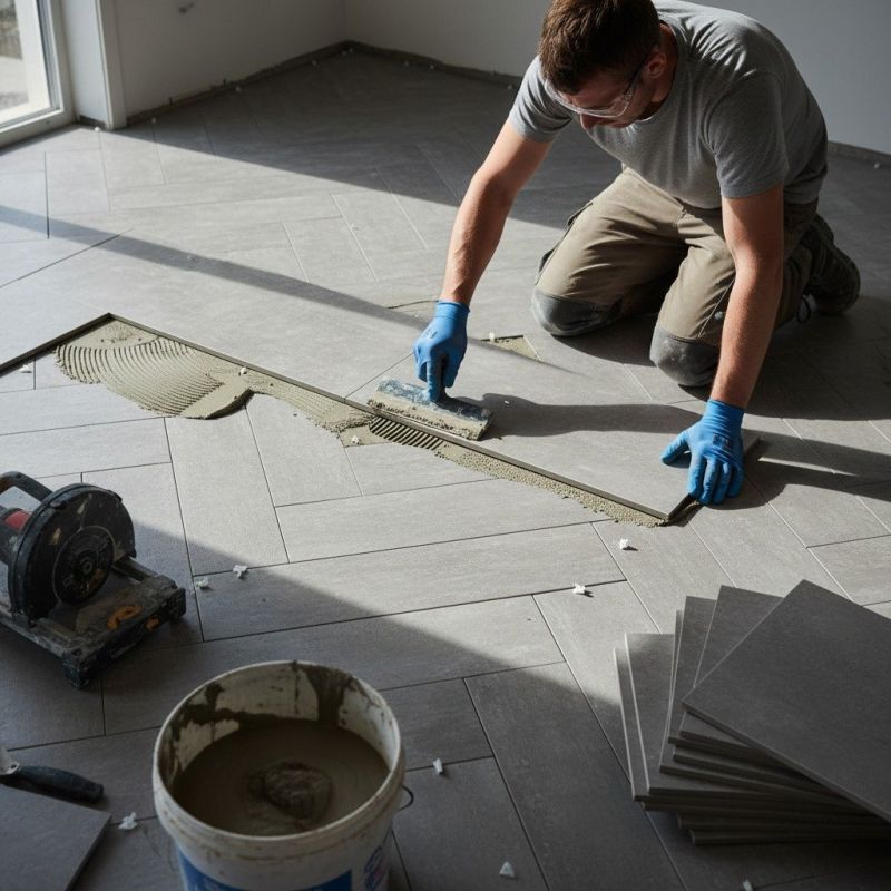 Tile Floor Installation in Fredericksburg, VA