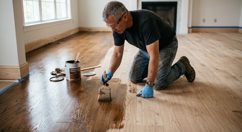 Wood Floor Staining in Alpharetta, GA